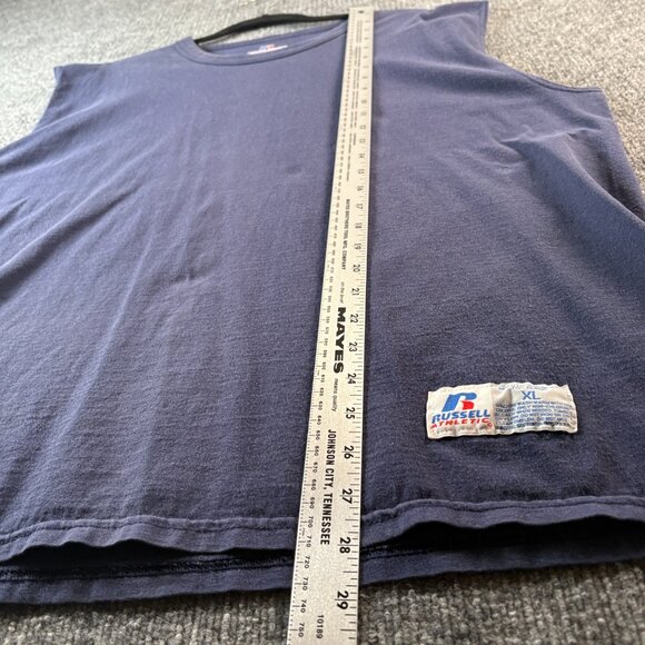 Russell Athletic Blue Summer Wicks Moisture Machine Washable Tanktop Men's XL - Picture 6 of 7